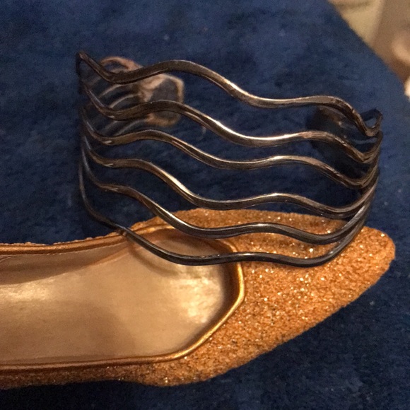 Sterling cuff bracelet. Marked - Picture 3 of 5